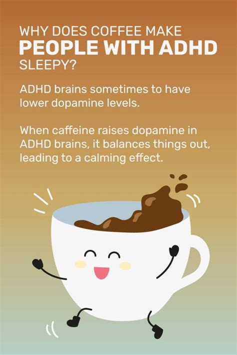 Does caffeine make ADHD sleepy?