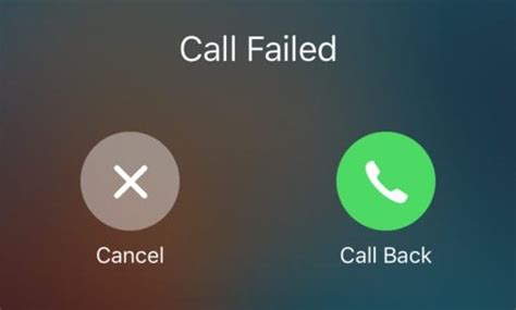 Does call failed mean blocked?