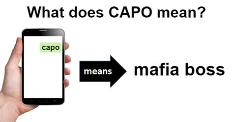 Does capo mean boss?