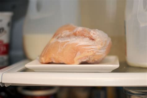 Does chicken defrost faster in the fridge?