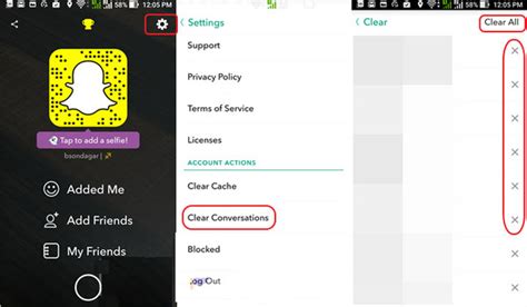 Does clearing data on Snapchat delete everything?