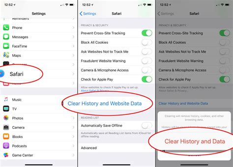 Does clearing history delete everything on Safari?