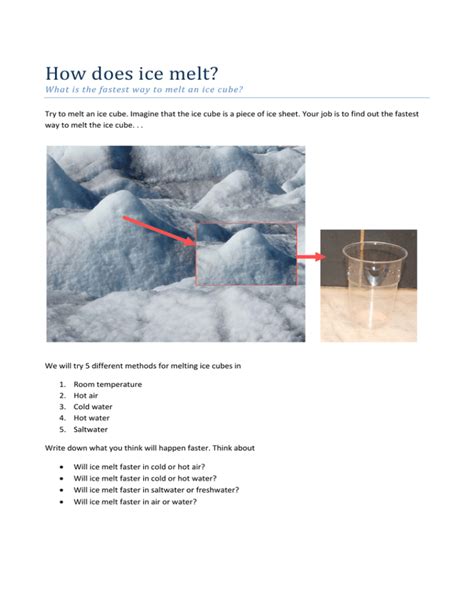 Does cloudy ice melt faster?