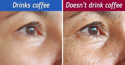 Does coffee change face color?
