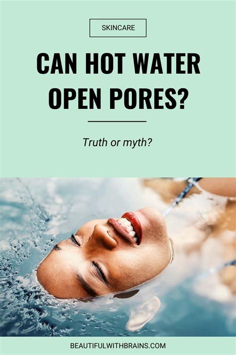 Does cold water open pores?