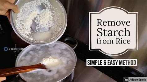 Does cold water remove starch?