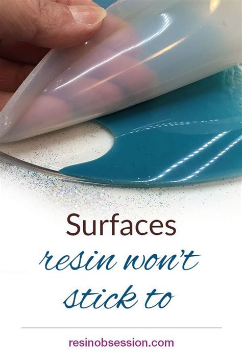 Does cured resin stick to glass?