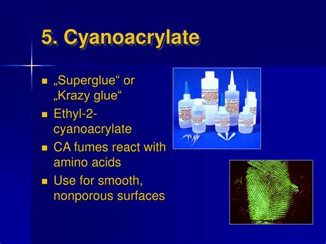 Does cyanoacrylate destroy DNA?