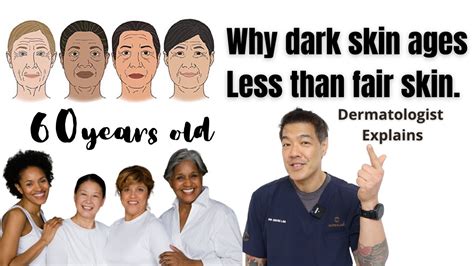 Does darker skin age less?