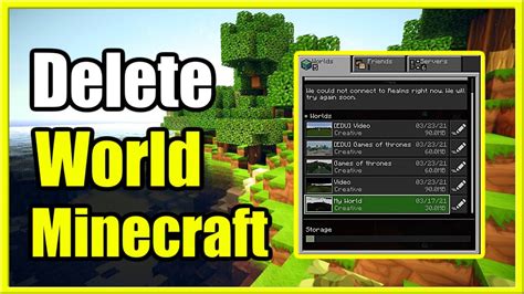 Does deleting Minecraft bedrock delete your worlds?