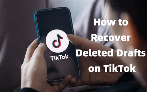 Does deleting TikTok get rid of your drafts?