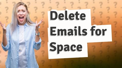 Does deleting emails free up space?