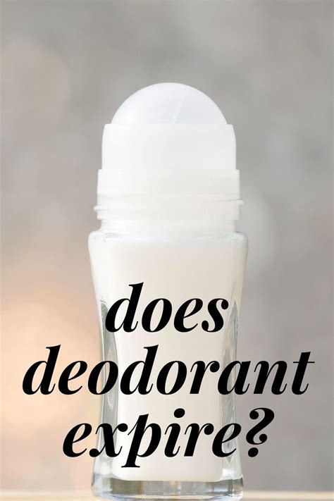 Does deodorant expire?