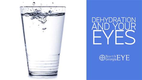 Does drinking water help eye pain?