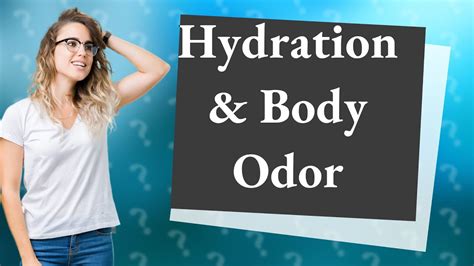 Does drinking water stop body odor?