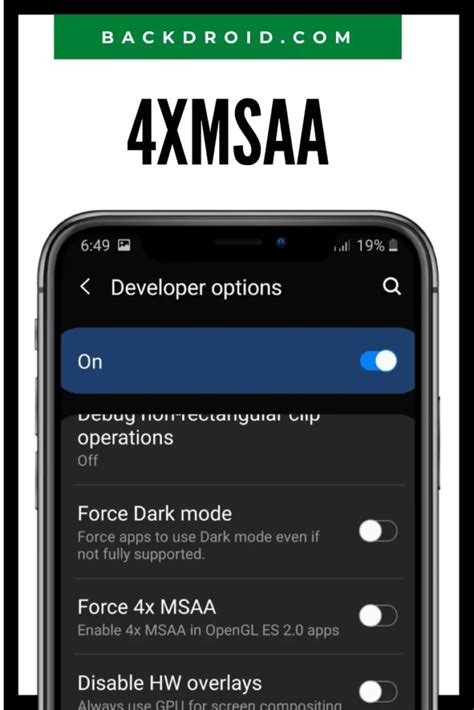 Does enabling 4x MSAA increase fps in Android?