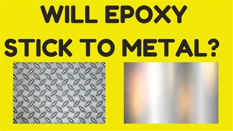 Does epoxy stick to metal?