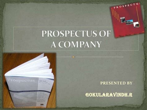 Does every company have a prospectus?