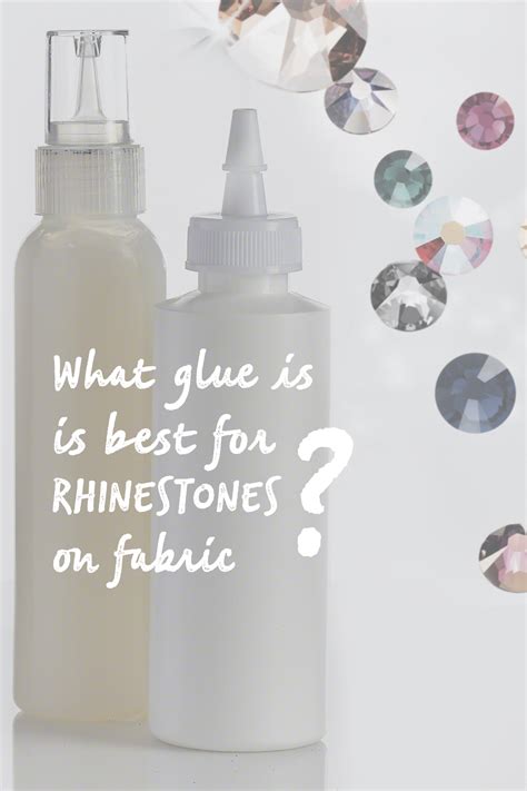 Does fabric glue work with rhinestones?
