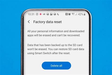 Does factory reset keep data?