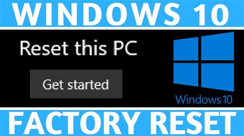 Does factory reset remove Windows password?