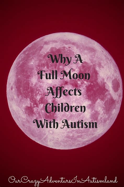 Does full moon affect sleep autism?