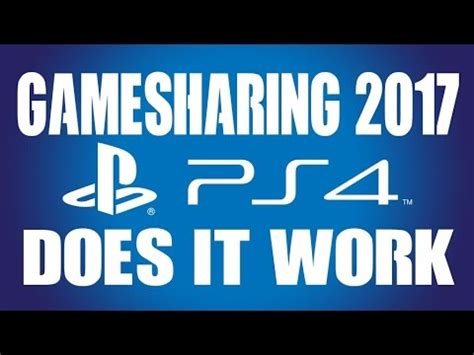 Does gamesharing still work PS4?