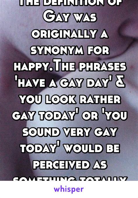 Does gay mean happy?