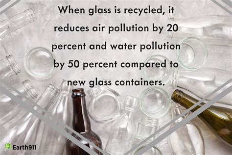 Does glass pollute the earth?