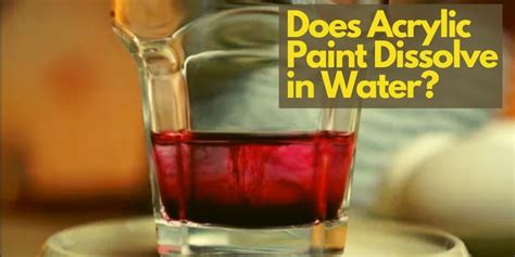 Does gloss paint dissolve in water?