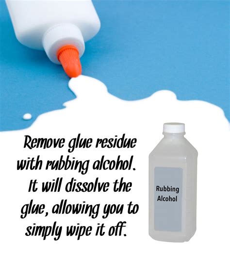 Does glue dissolve in alcohol?