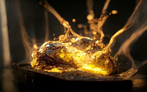 Does gold glow when melted?