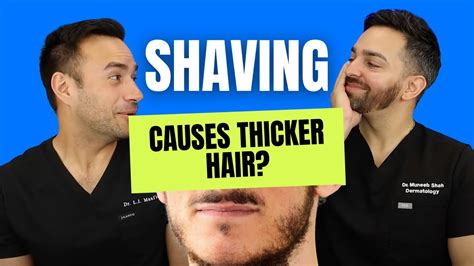 Does hair thicken after shaving?