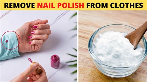 Does hairspray remove nail polish from clothing?