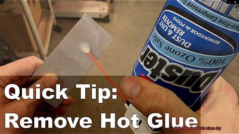 Does hot water soften glue?