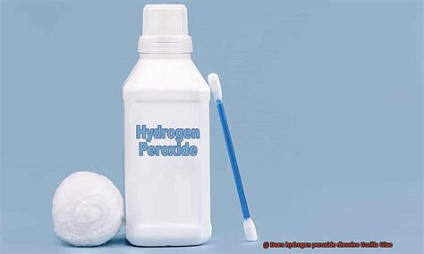 Does hydrogen peroxide dissolve glue?