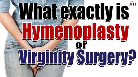 Does hymenoplasty restore virginity?