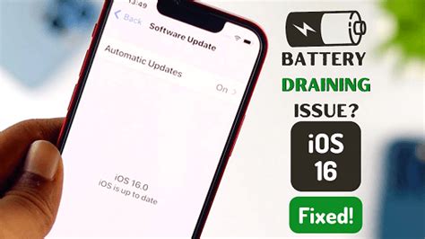 Does iOS 16.3 1 fix battery drain?