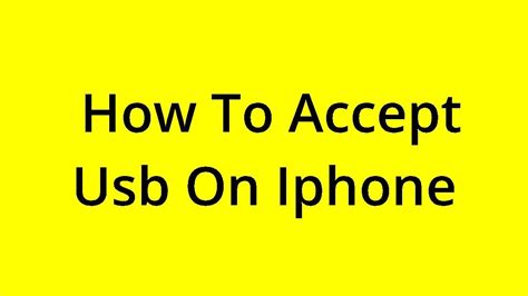 Does iPhone accept USB?