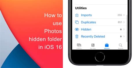 Does iPhone have a secret folder option?