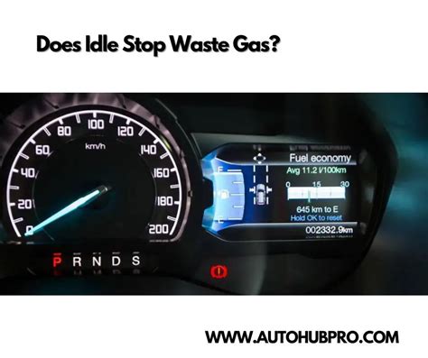Does idle stop save gas?