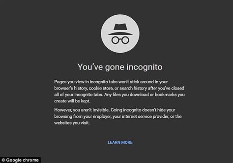 Does incognito hide all history?
