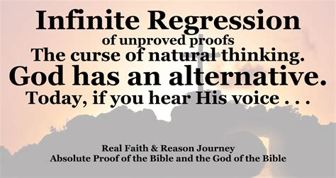Does infinite regress prove God?