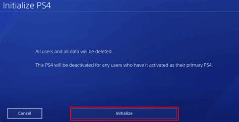Does initializing PS4 delete trophies?