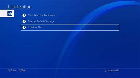 Does initializing PS4 reset everything?