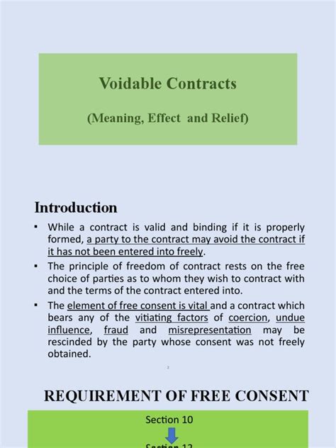 Does innocent misrepresentation make a contract voidable?