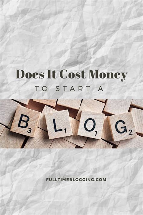 Does it cost money to start a blog?