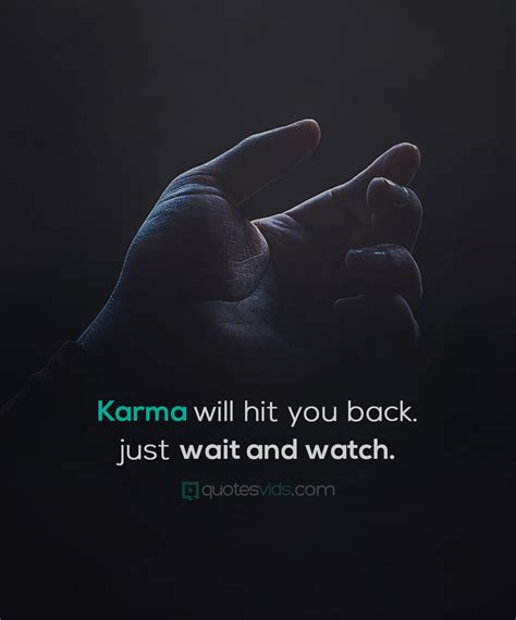 Does karma really hit back?