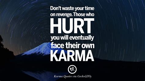 Does karma take revenge?