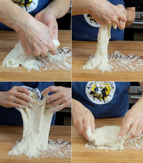 Does kneading dough make it less sticky?